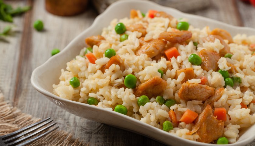 Risoto de frango