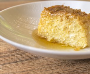 Pudim de Tapioca com Polpa de Cupuaçú