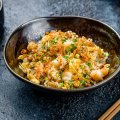 Risoto de Camarão com Arroz Comum