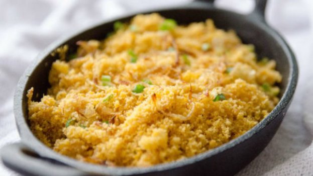 farofa low carb com farinha de grão-de-bico/cybercook