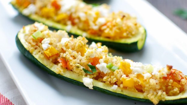 Abobrinha Recheada Vegana/cybercook