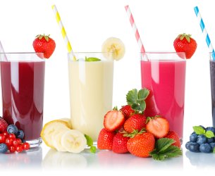 Vitamina de Iogurte e Frutas