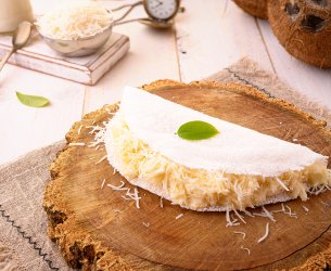 Tapioca com Coco e Castanha