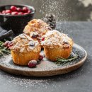 Muffins de Maçã e Cranberries