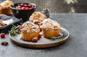 Muffins de Maçã e Cranberries