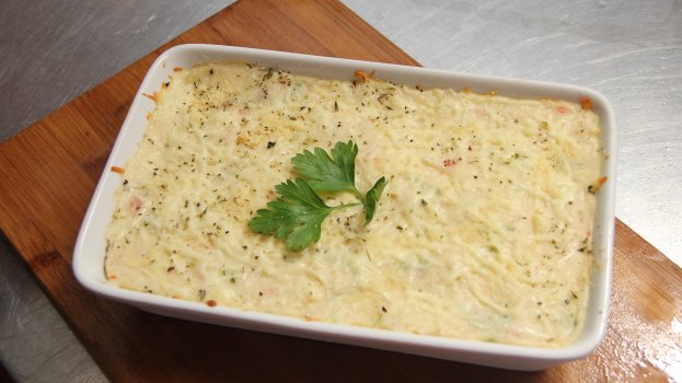 Escondidinho vegetariano Escondidinho vegetariano