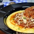 Polenta Cremosa com Carne de Soja