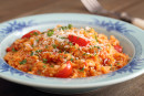 Risoto de Tomate Fresco com Rúcula