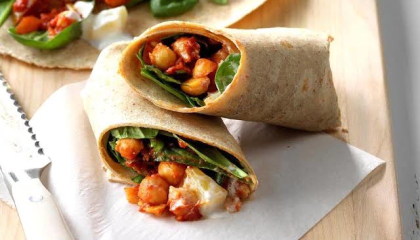 Wrap de Grão-de-Bico Wrap de Grão-de-Bico