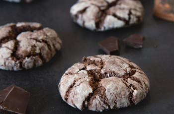 Biscoitos Craquelados de Chocolate