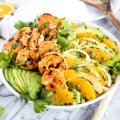 Salada de Camarão com Alface e Aspargos