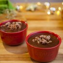 Mousse de maracujá com chocolate